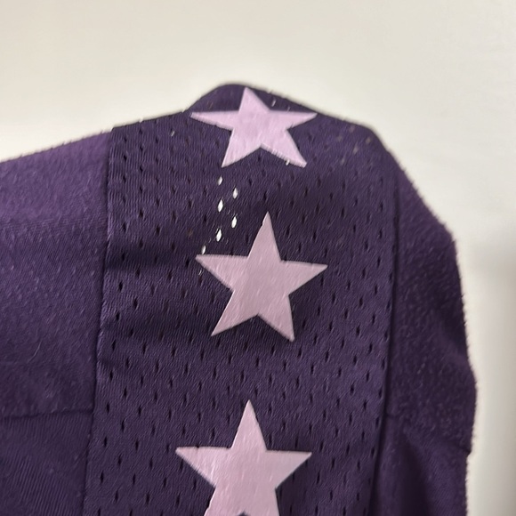Super Cute Purple Converse T-shirt with shiny lettering and stars, L, 12 / 13 Yr - Picture 7 of 7